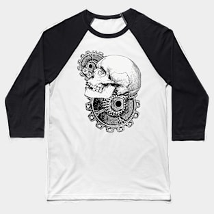 Steampunk skull art Baseball T-Shirt